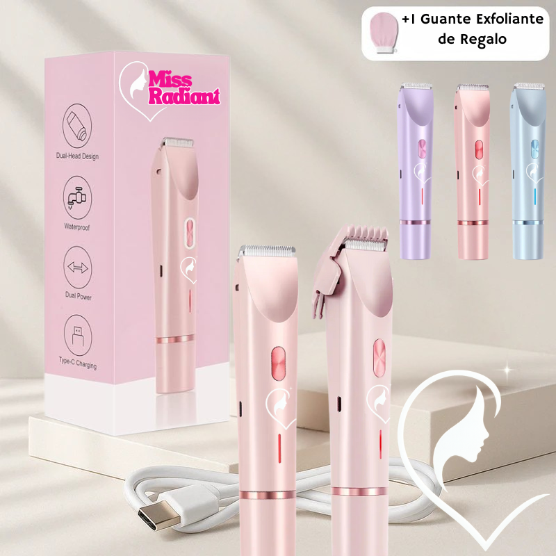 Miss Radiant™ – La Depiladora 2 en 1 Definitiva – ¡Ideal para Cuerpo, Piernas, Axilas, Rostro y Zona Íntima!