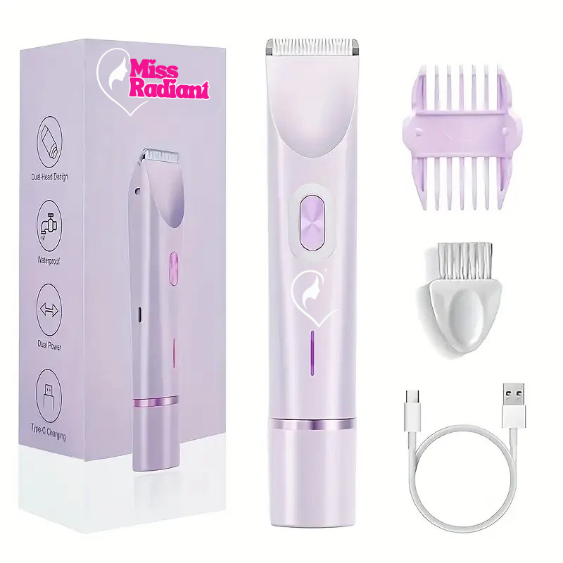Miss Radiant™ – La Depiladora 2 en 1 Definitiva – ¡Ideal para Cuerpo, Piernas, Axilas, Rostro y Zona Íntima!
